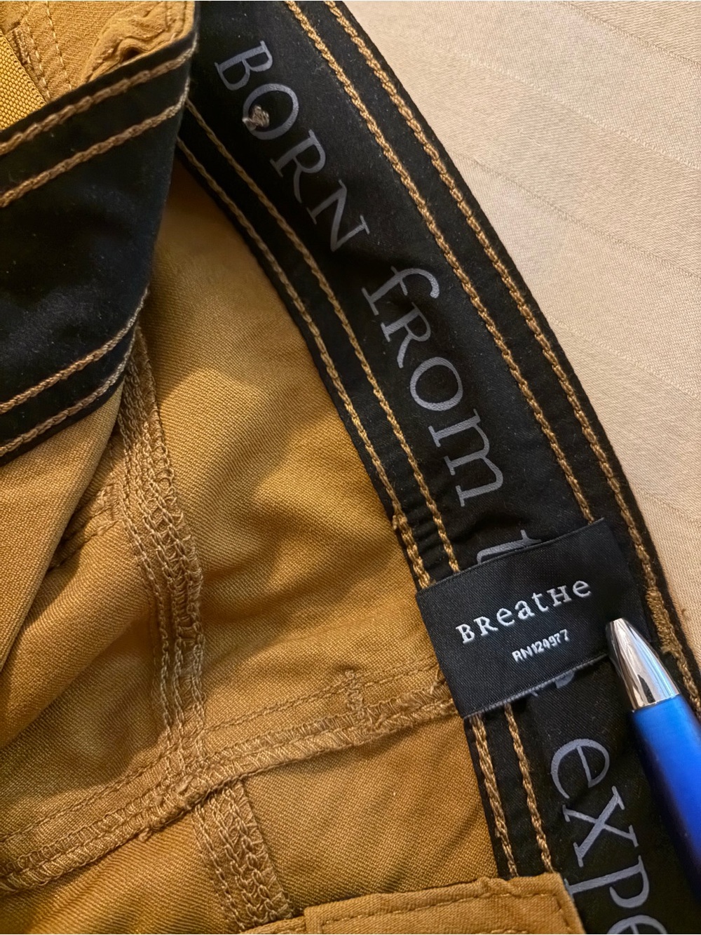 Prana Shorts Mens 34 Brown Zion Stretch Cargo Hiking Camping Belted Hiker 12 In - Picture 9 of 12